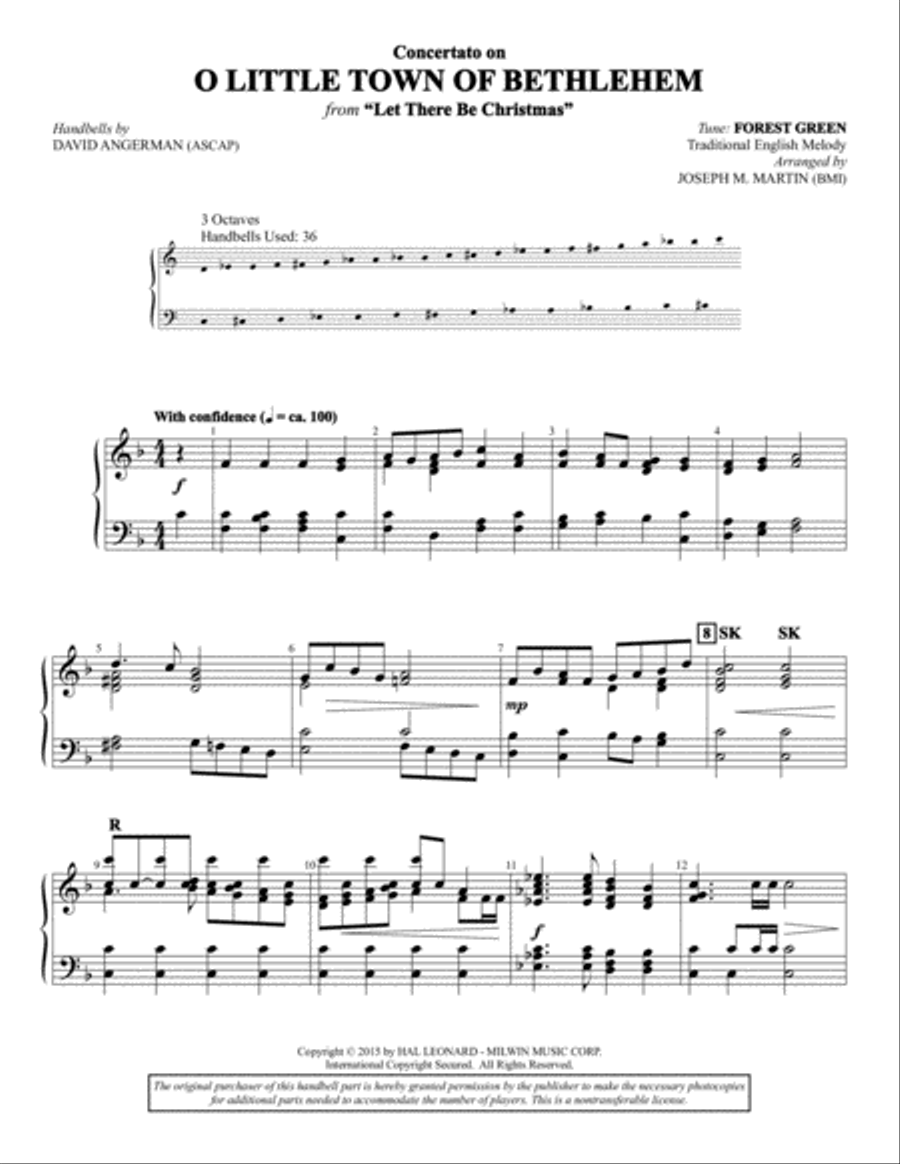 Let There Be Christmas - Handbells Choir scores gallery preview page 7
