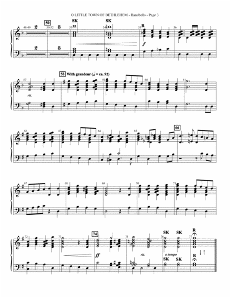 Let There Be Christmas - Handbells Choir scores gallery preview page 9