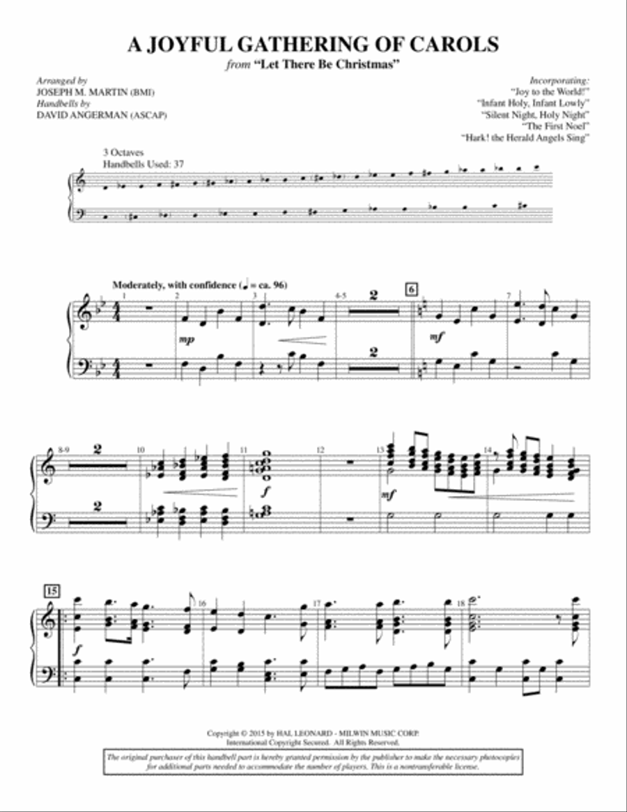 Let There Be Christmas - Handbells Choir scores gallery preview page 10