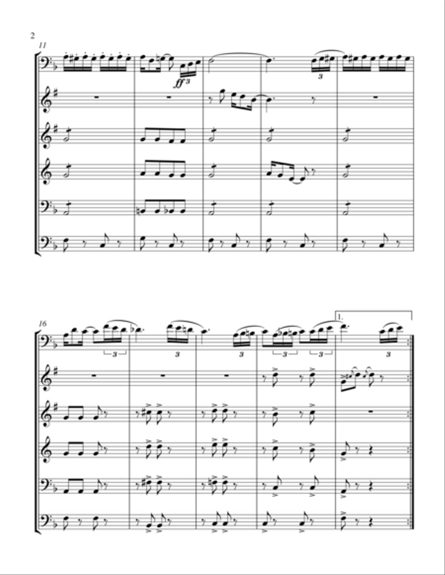 Lassus Trombone Marching Band scores gallery preview page 2