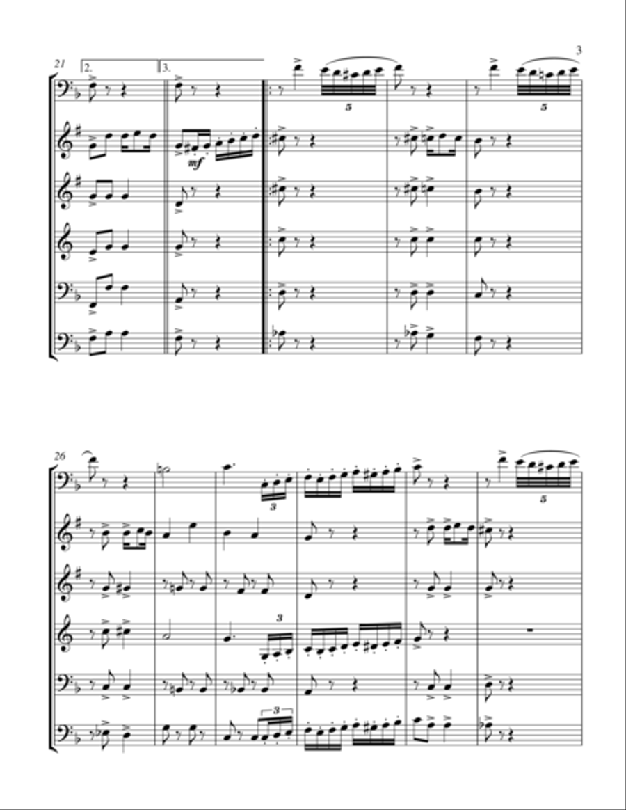 Lassus Trombone Marching Band scores gallery preview page 3