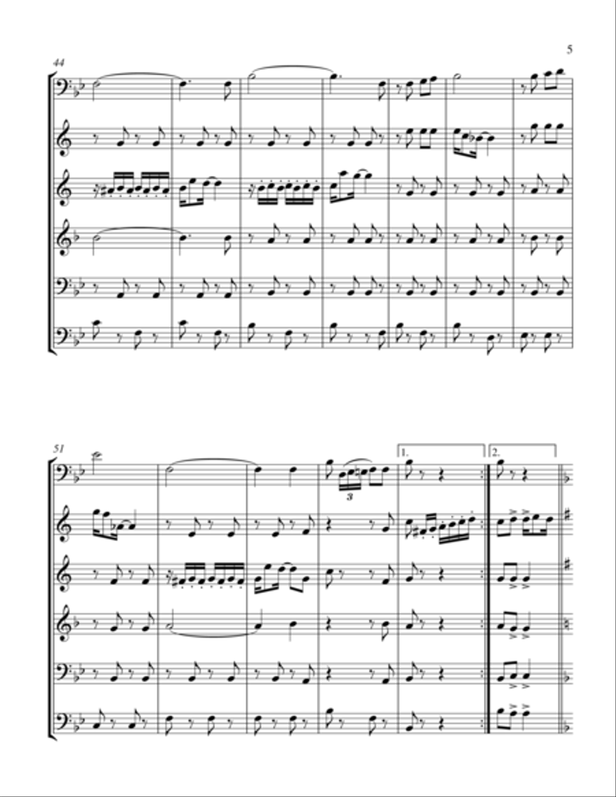 Lassus Trombone Marching Band scores gallery preview page 5