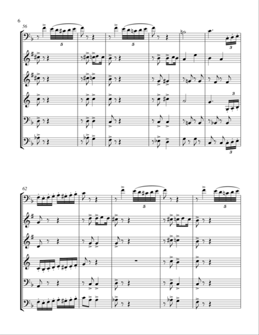 Lassus Trombone Marching Band scores gallery preview page 6