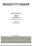 Lied (Ohne Worte) from Serenade Op. 24