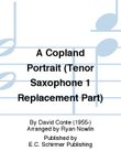 A Copland Portrait (Tenor Saxophone 1 Replacement Part)