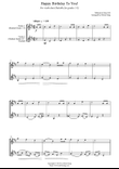 Happy Birthday To You! (for violin duet, suitable for grades 1-5)
