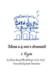 Johann Georg Albrechtsberger - Messa a 4 voci e strumenti 1. Kyrie