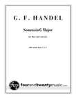Sonata in G Major for Flute and Continuo, HWV 363b/Op 1 no. 5