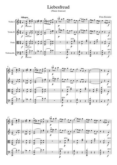 Liebesfreud (Plaisir d'amour)