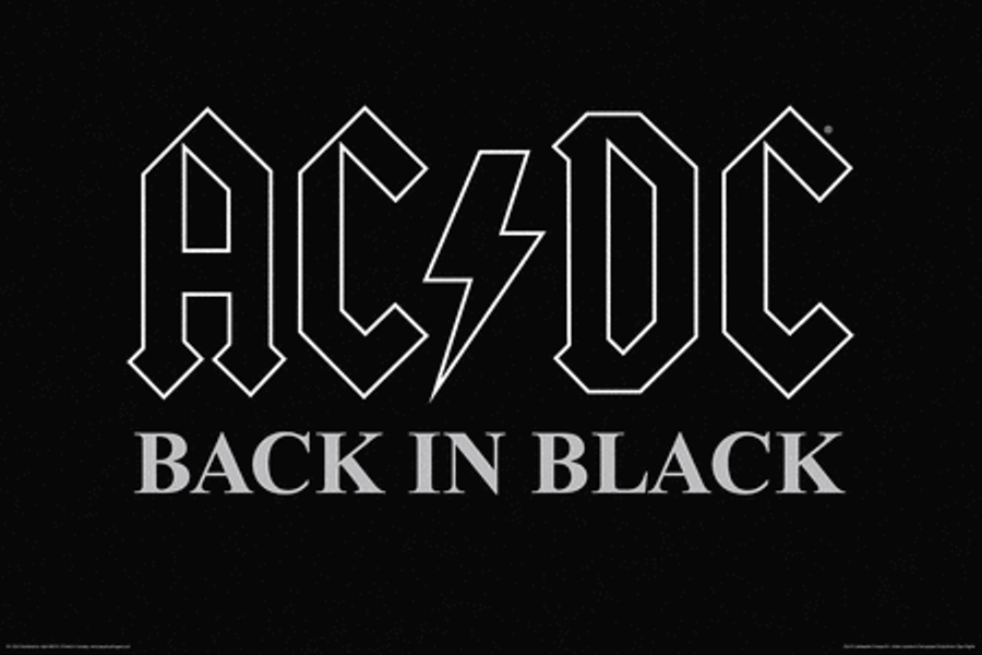 AC/DC – Back in Black – Wall Poster Posters & Prints scores gallery preview page 1