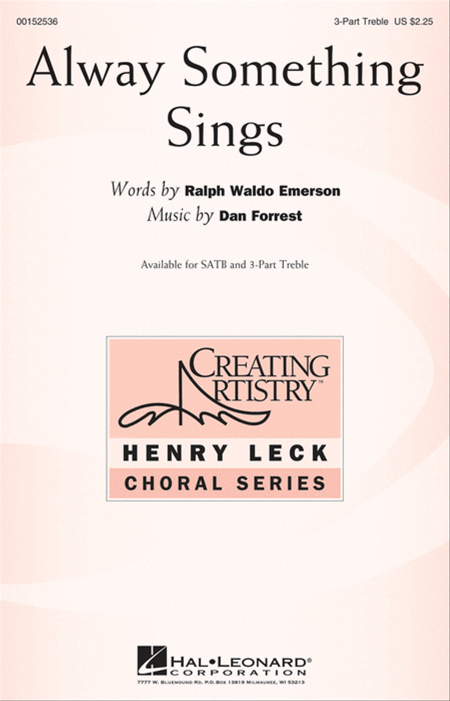 Alway Something Sings 3-Part scores gallery preview page 1