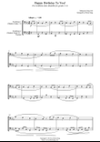 Happy Birthday To You! (for trombone duet (bass clef) duet, suitable for grades 1-5)