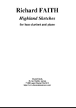 Richard Faith : Highland Sketches for bass clarinet and piano