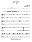 Budapest (arr. Mac Huff) - Synthesizer