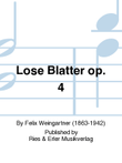 Lose Blatter Op. 4