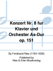 Konzert Nr. 8 für Klavier und Orchester As-Dur Op. 151