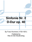 Sinfonie Nr. 2 D-Dur Op. 40