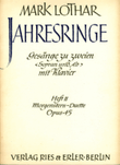 Jahresringe Op. 44 Vol. 2