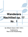 Wanderers Nachtlied Op. 17 Nr. 1