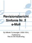 Revisionsbericht Sinfonie Nr. 2 e-Moll