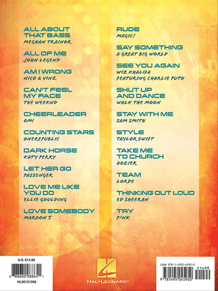Chart Hits for Piano Solo Piano Solo scores gallery preview page 2