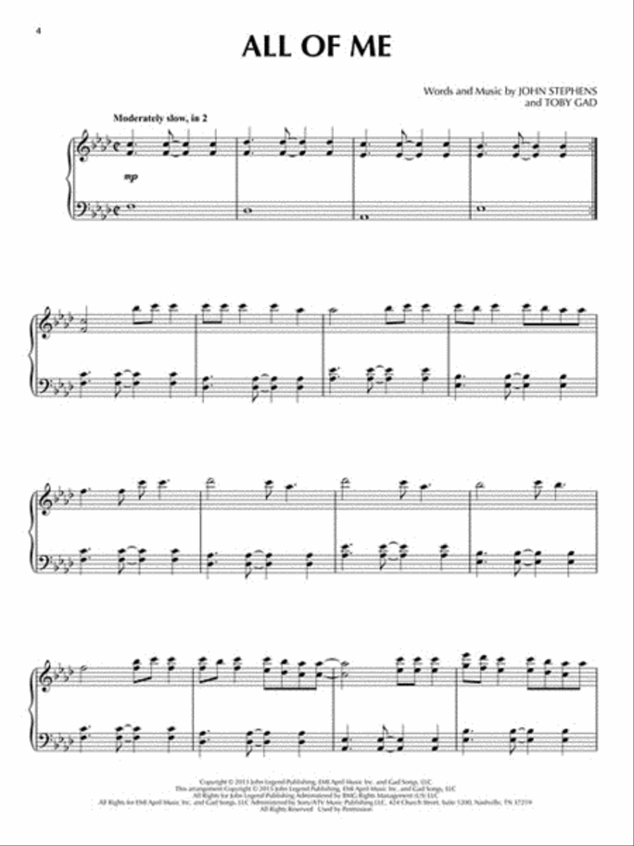Chart Hits for Piano Solo Piano Solo scores gallery preview page 3