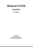Richard Faith : Larghetto for organ