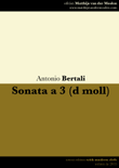Sonata a 3 (d moll) - with modern clefs