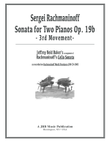 Rachmaninoff/Baker - Sonata for Two Pianos in G Minor: 3rd Movement