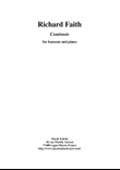 Richard Faith: Contrasts for bassoon and piano