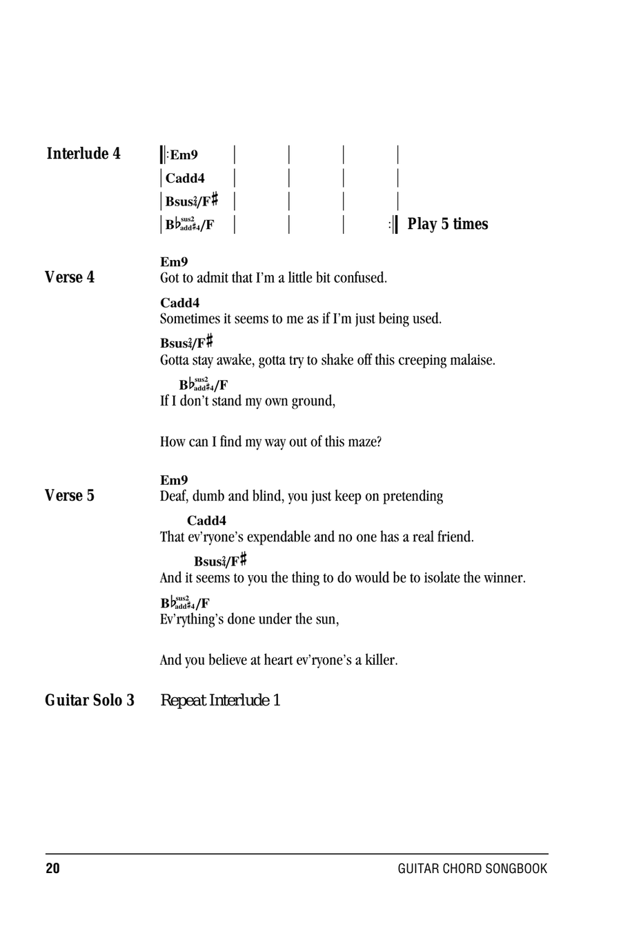 Dogs Dogs Acoustic Guitar scores gallery preview page 4