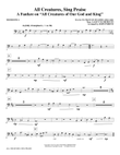 All Creatures, Sing Praise - Trombone 2