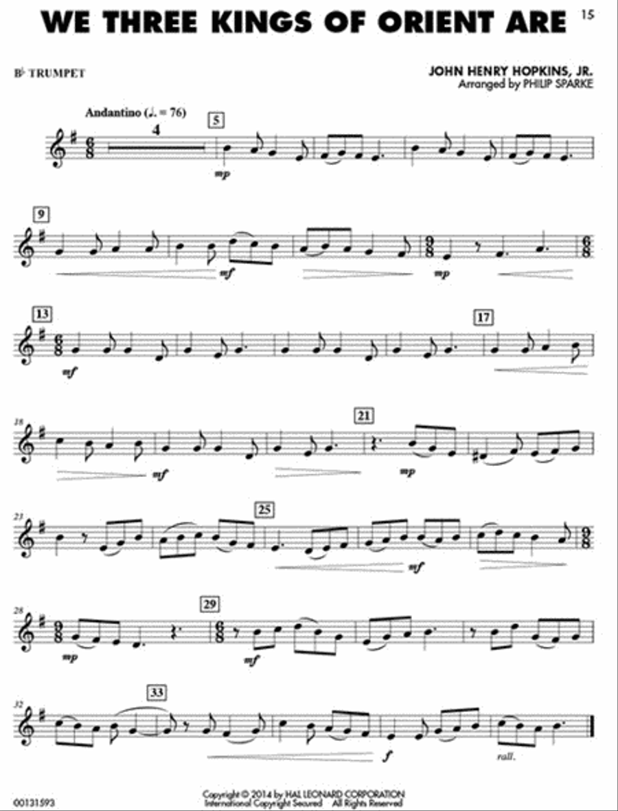 Easy Carols for Trumpet, Vol. 1 B-Flat Trumpet scores gallery preview page 3