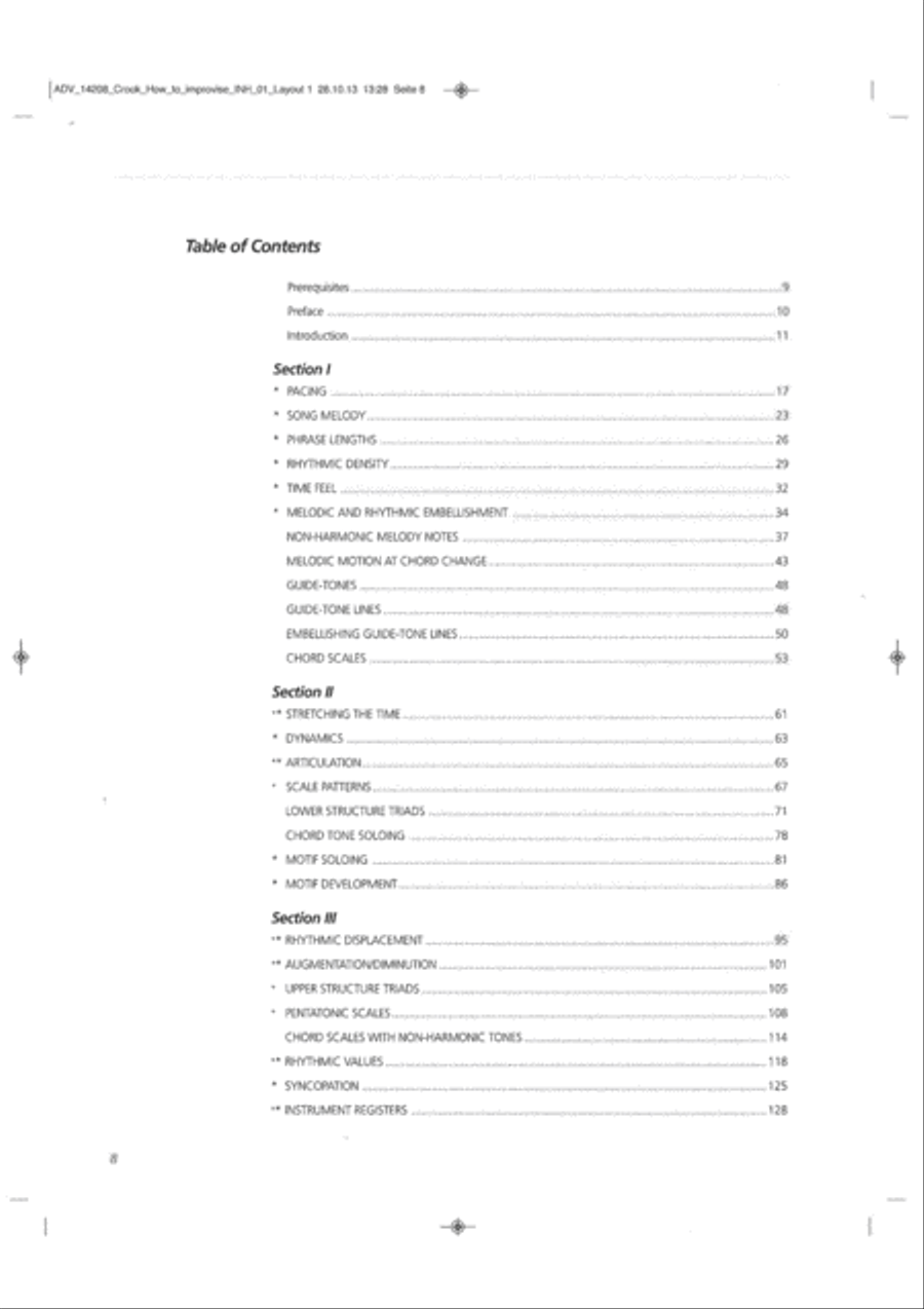How To Improvise How To Improvise Book and Digital Audio scores gallery preview page 2