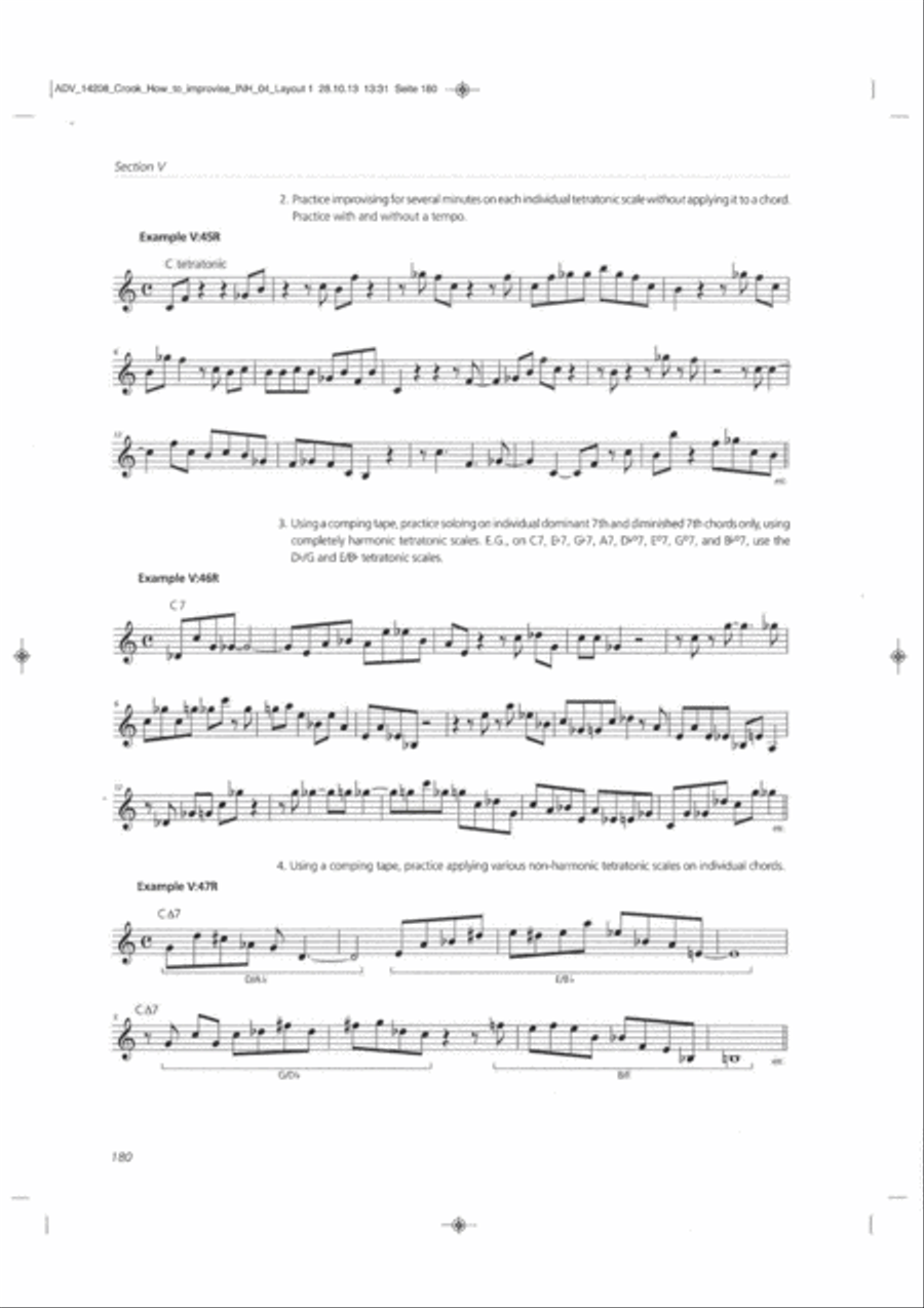 How To Improvise How To Improvise Book and Digital Audio scores gallery preview page 17