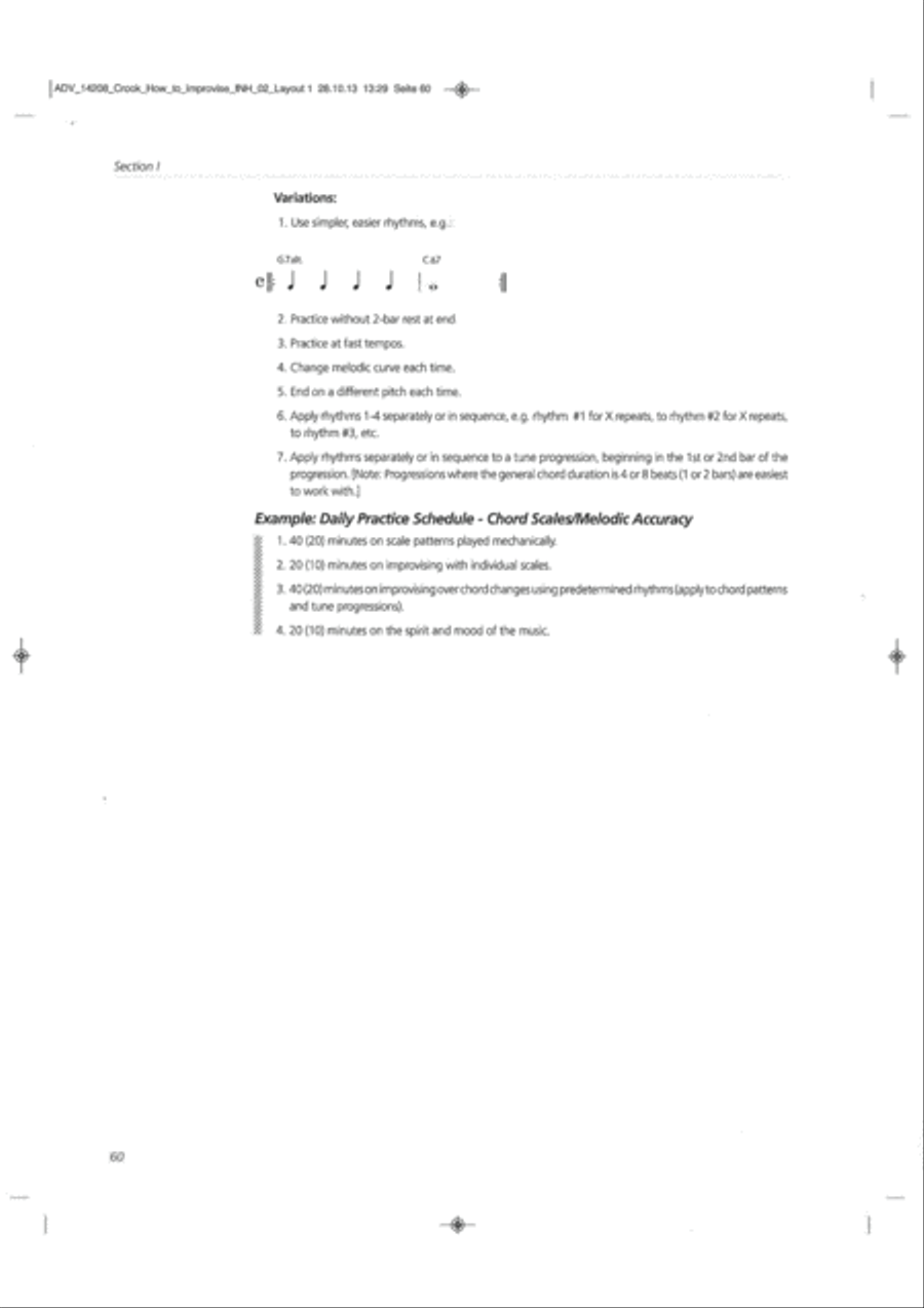How To Improvise How To Improvise Book and Digital Audio scores gallery preview page 5