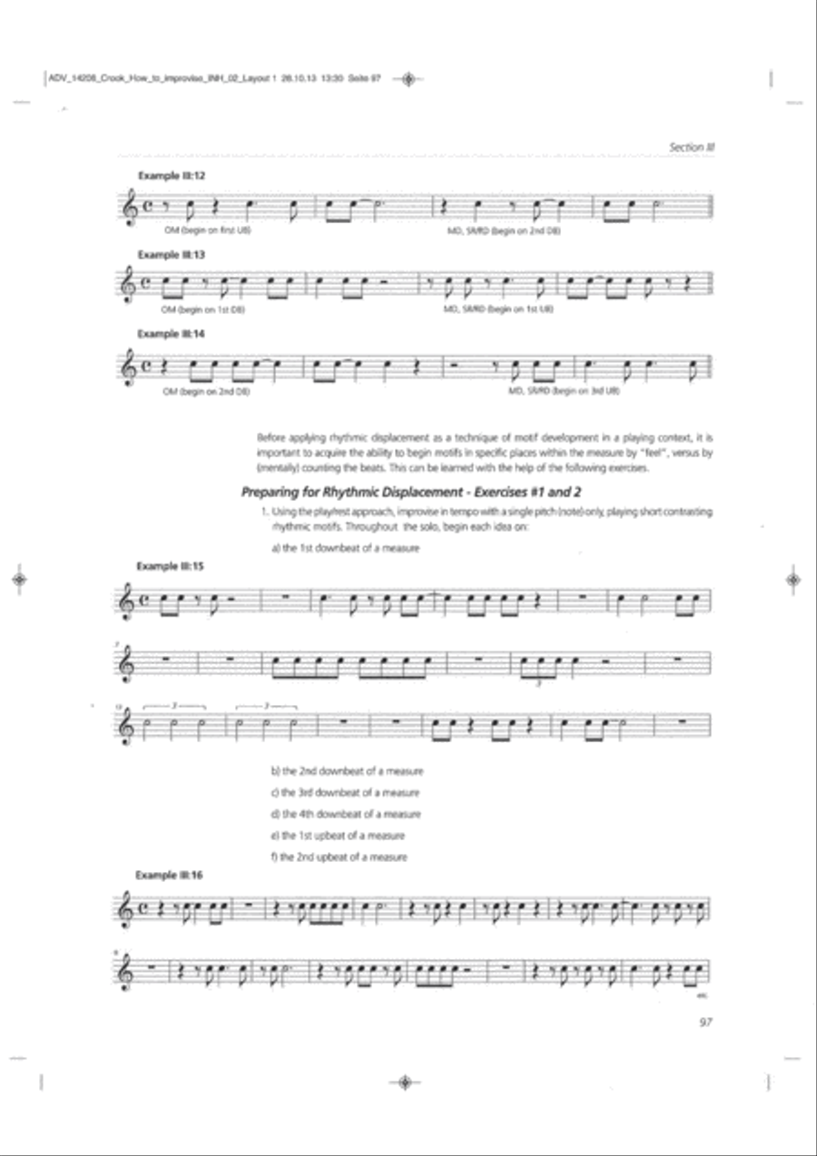 How To Improvise How To Improvise Book and Digital Audio scores gallery preview page 8