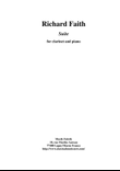 Richard Faith : Suite for clarinet and piano