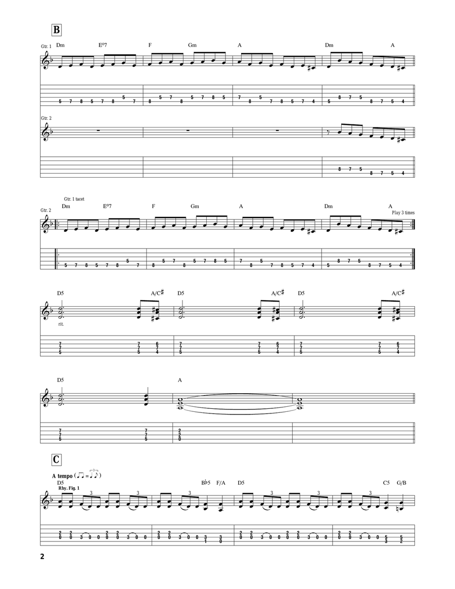 Toccata-Carpimus Noctem Toccata-Carpimus Noctem Classical Guitar scores gallery preview page 2
