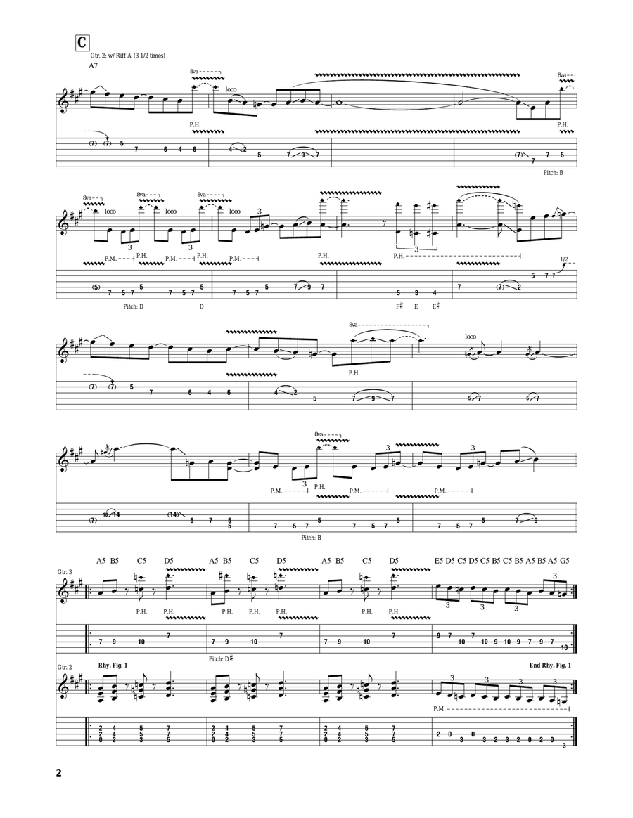 Siberian Sleigh Ride Siberian Sleigh Ride Guitar Tablature scores gallery preview page 2