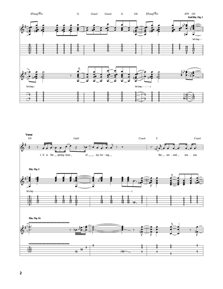 The Rain Song The Rain Song Acoustic Guitar scores gallery preview page 2