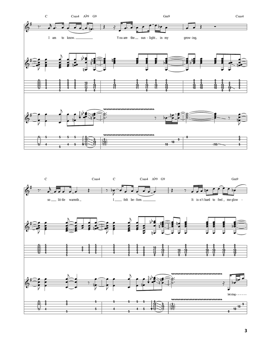 The Rain Song The Rain Song Acoustic Guitar scores gallery preview page 3