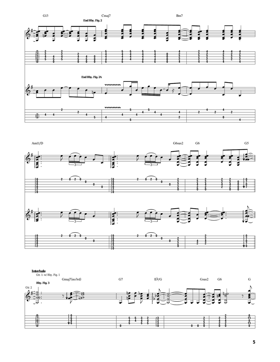 The Rain Song The Rain Song Acoustic Guitar scores gallery preview page 5