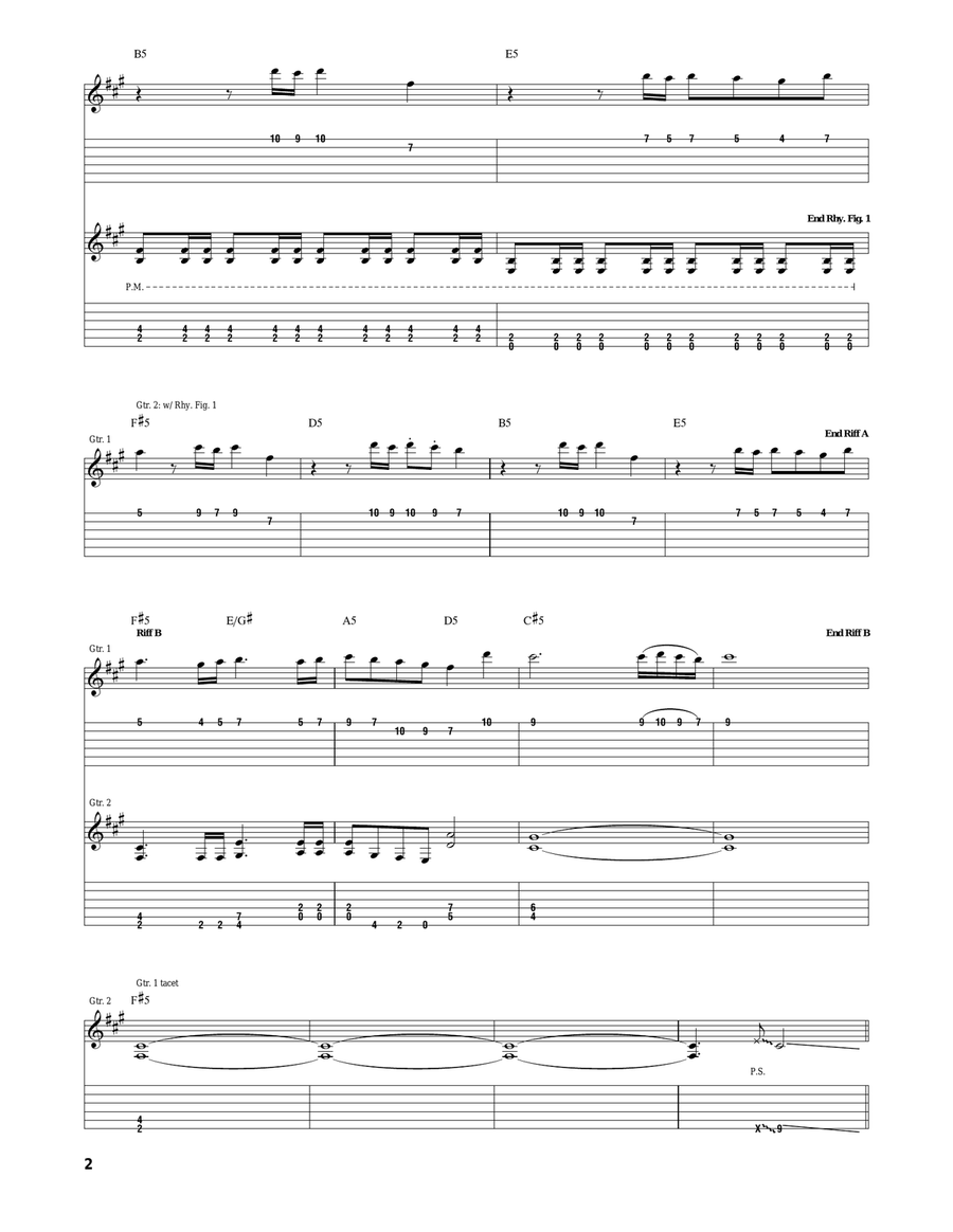 Final Countdown Final Countdown Acoustic Guitar scores gallery preview page 2