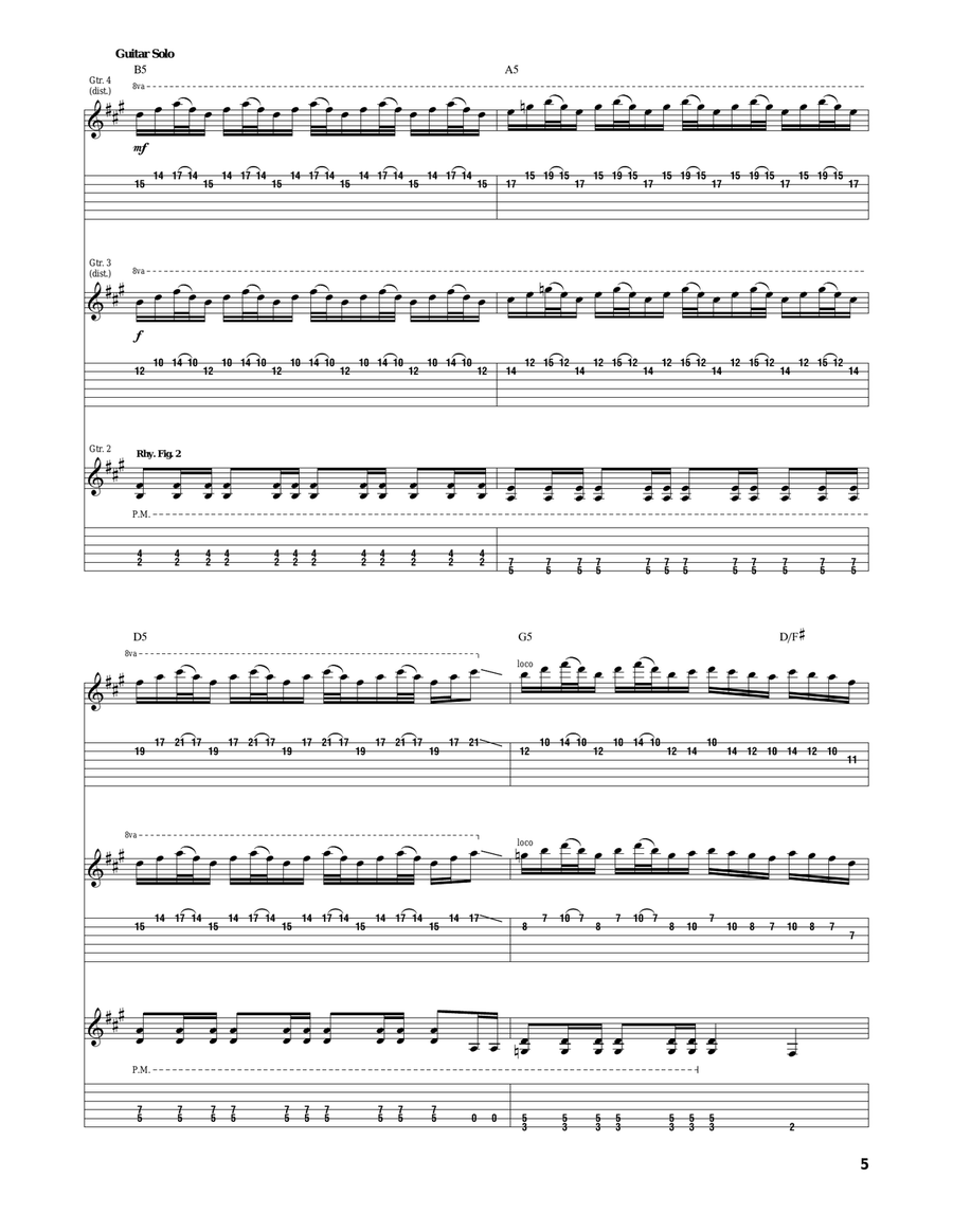 Final Countdown Final Countdown Acoustic Guitar scores gallery preview page 5