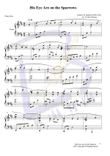 His Eyes Are on the Sparrows, for piano solo