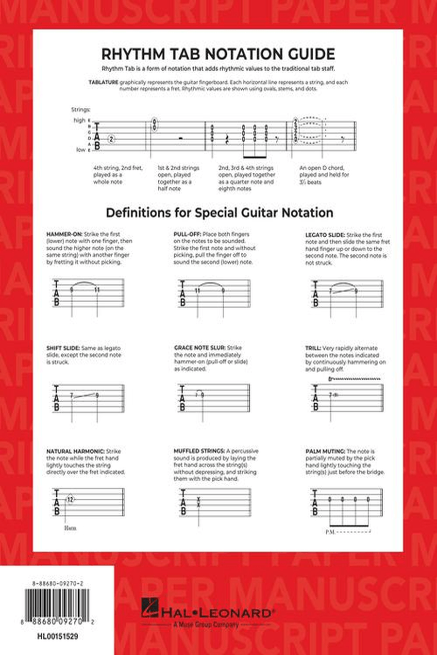 Guitar Tablature Manuscript Paper – Spiral-Bound Guitar Tablature scores gallery preview page 4