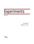 Experiments