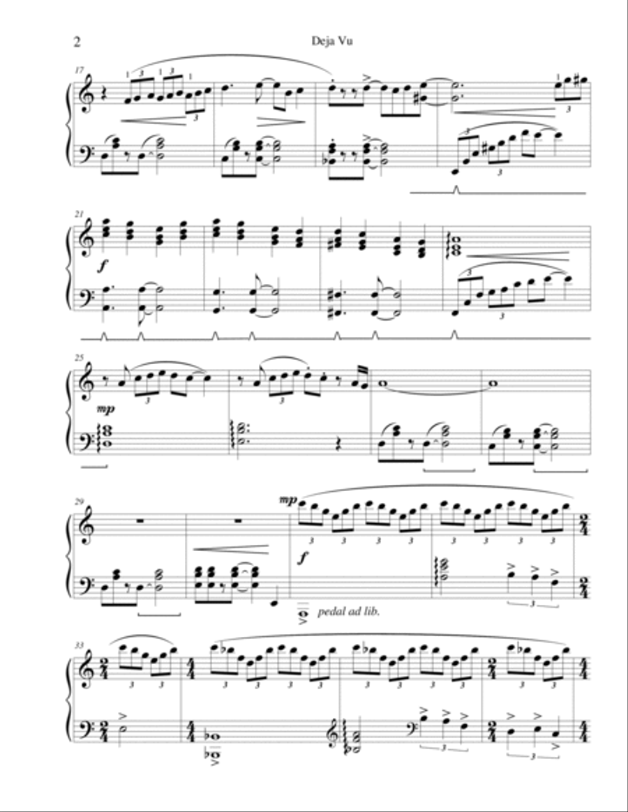 3 Sketches in Jazz Style Piano Solo scores gallery preview page 3