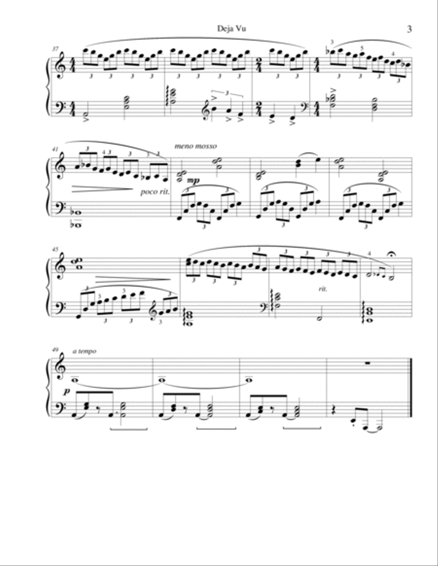 3 Sketches in Jazz Style Piano Solo scores gallery preview page 4